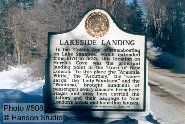 Sunapee, NH - Lakeside Landing Sign